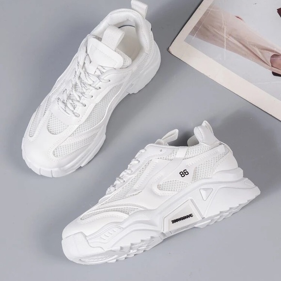 white chunky sneakers - Picture 8 of 12